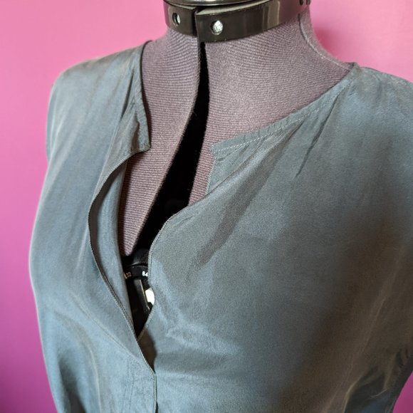 DIESEL Silk Tunic size Medium in Steel Grey - Picture 3 of 11
